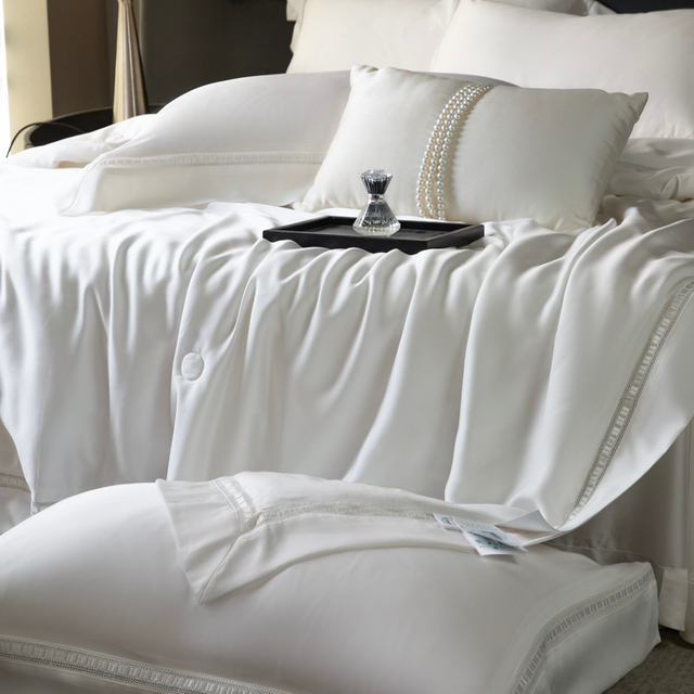 Luxe Home Tencel wit dekbed dekbed