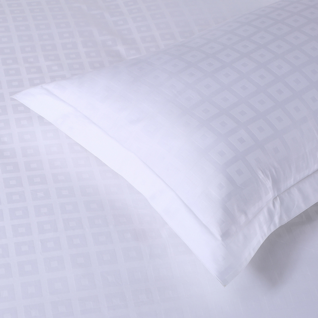  Set di biancheria da letto in lino 300TC per hotel con geometria Jacquard 