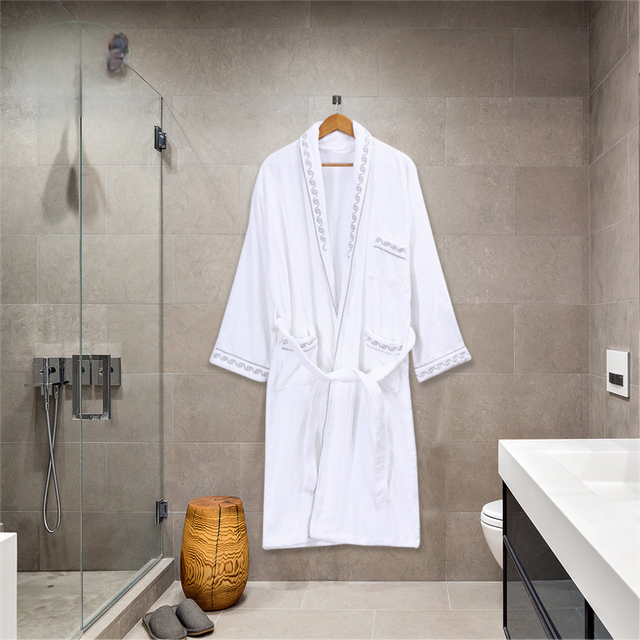 رداء حمام Jieruiya Hotel من القطن المخملي